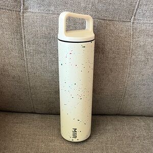 MiiR Wide Mouth Cream Speckled Insulated Bottle 20 oz Like New